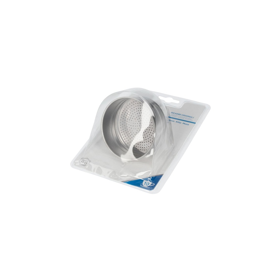 Funnel Bialetti stainless steel coffee maker 10 cups