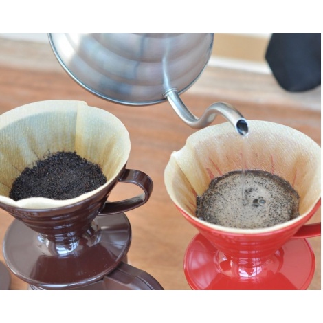 Pour over kit Hario V60 brown (VCSD-02CBR)