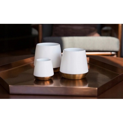 Fellow ceramic mug Joey Double Wall 240 ml - white