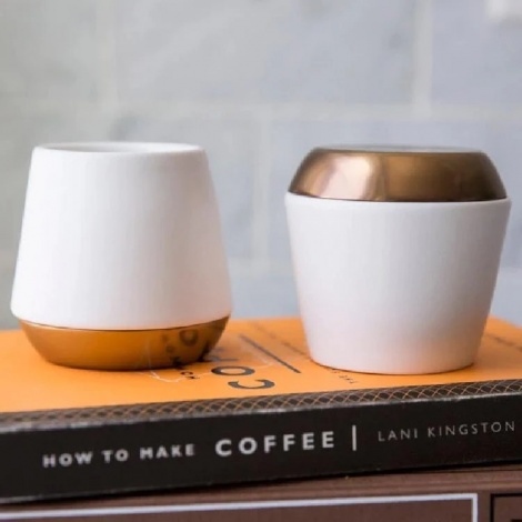 Fellow ceramic mug Joey Double Wall 240 ml - white