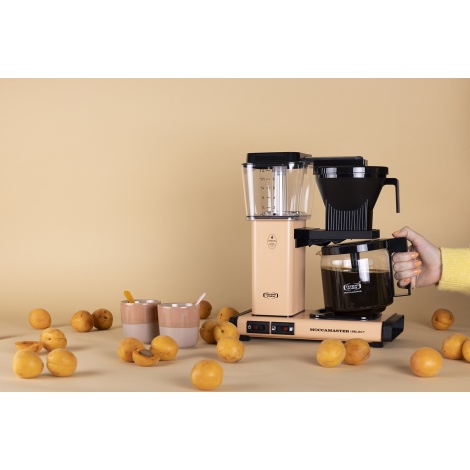 Moccamaster KBG Select Apricot coffee machine