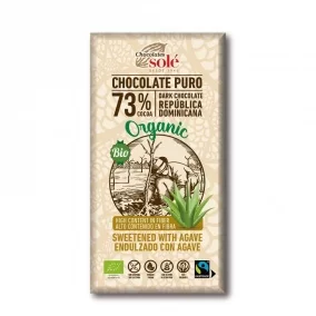 Chocolates Solé - 73% Bio čokoláda bez cukru s agáve