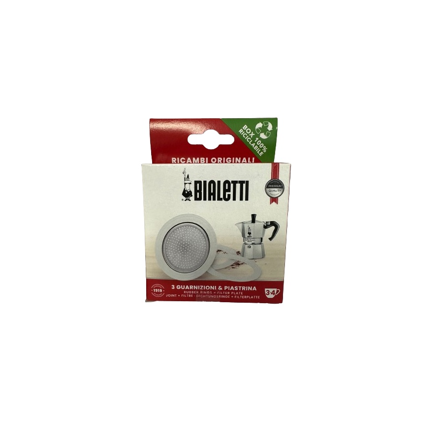 Bialetti Aluminum Coffee Maker Gasket (3–4 Cups)