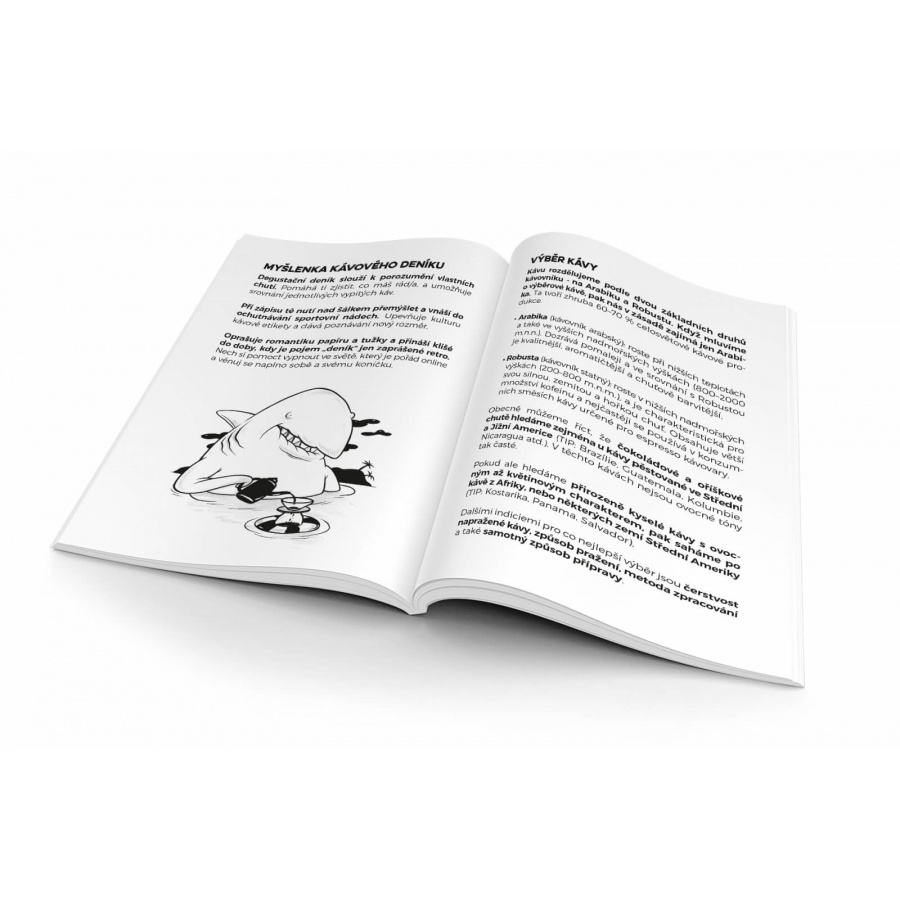 DEGUSTUJU - Kapesní deník pro kávu A6