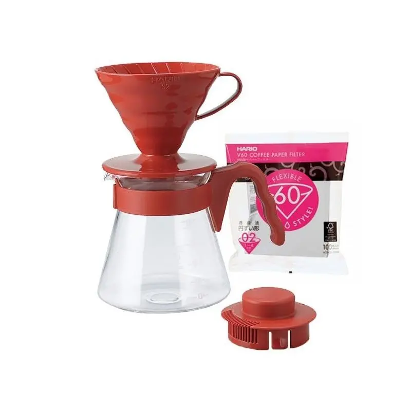 Hario V60 Pour over Kit (red)