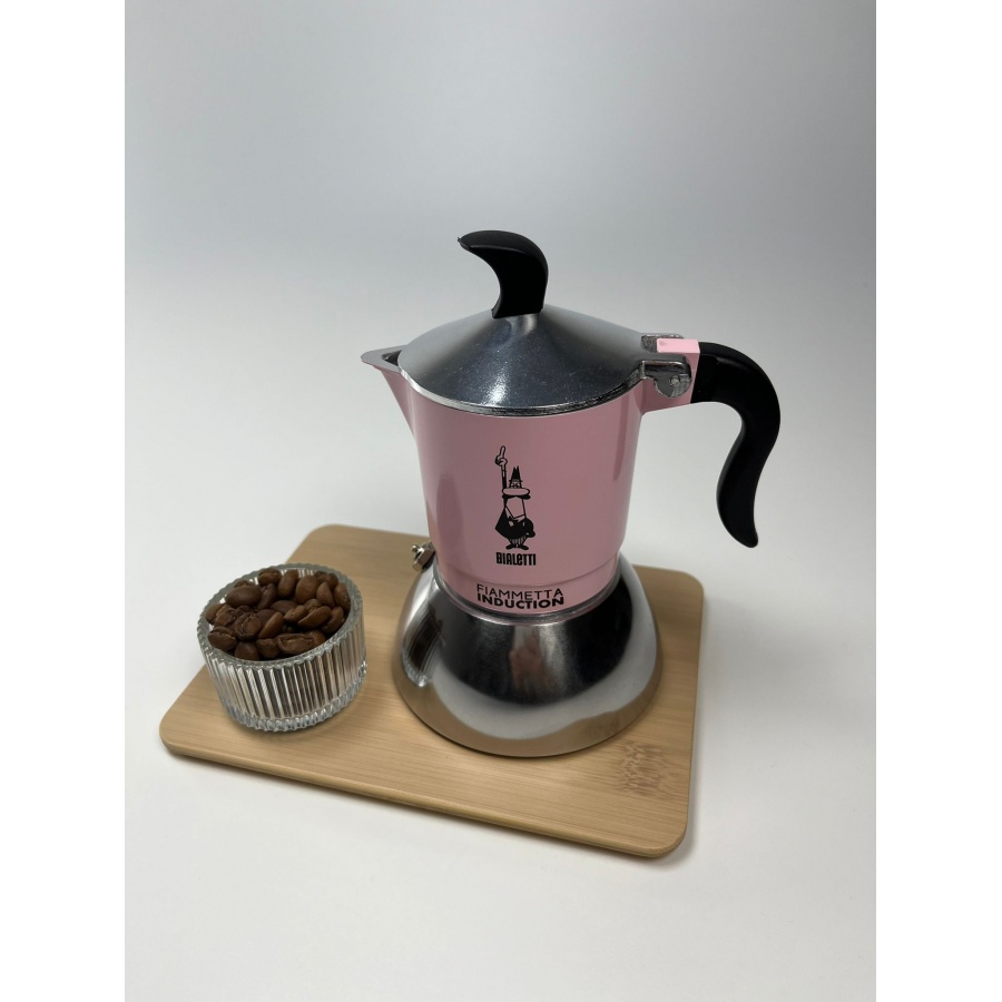 Bialetti Moka Induction Fiammetta - 2 cups pink NEW