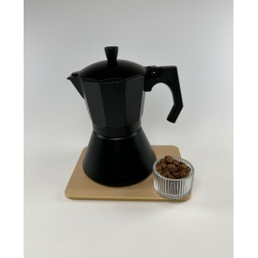 Kaffia Black Moka Pot 6 cups 2
