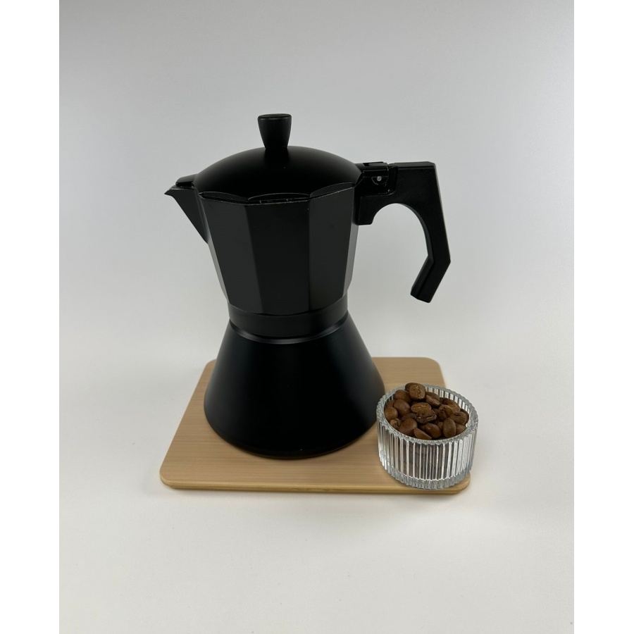 Kaffia Black Moka Pot 6 cups