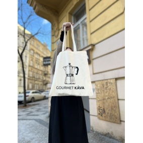 Canvas bag - mocha teapot 2