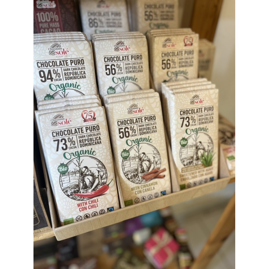 Chocolates Solé - 56% bio čokoláda se skořicí