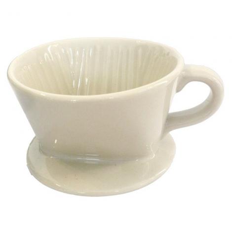 Ceramic drip Kaffia 1-2 cups white