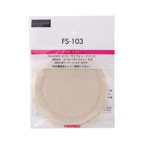 Bavlnené filtre pre vákuový hrniec Hario (FS-103)