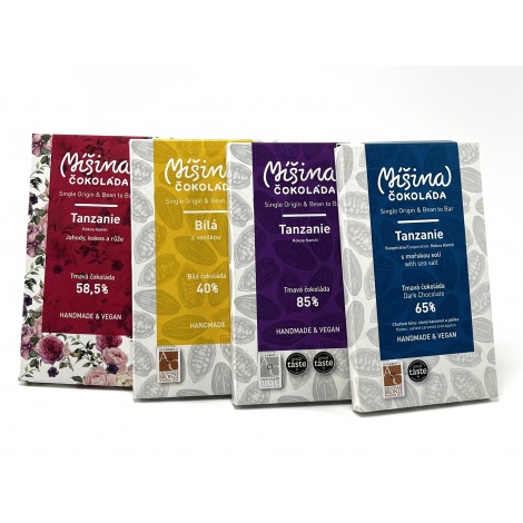 Chocolate Mixed chocolate, white chocolate with vanilla, 40%