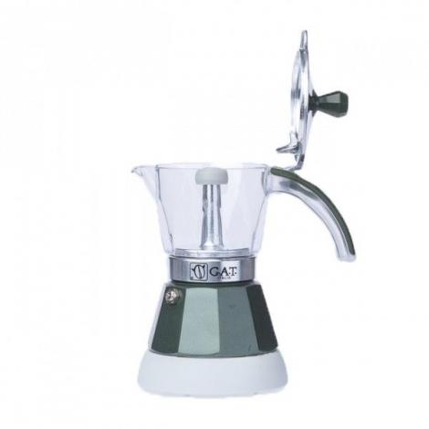 GAT Vintage 2-4 electric moka kettle green