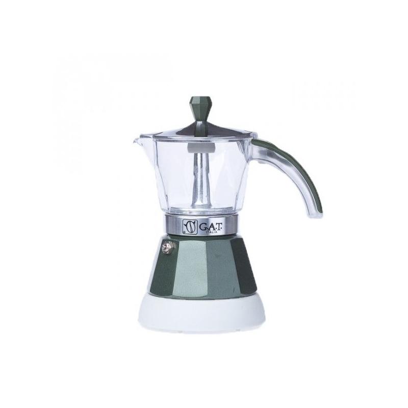 GAT Vintage 2-4 electric moka kettle green