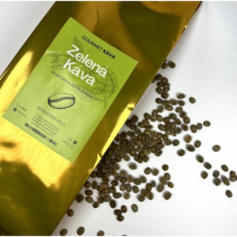 Zelená káva 1kg, nepražená káva green coffee, znrková