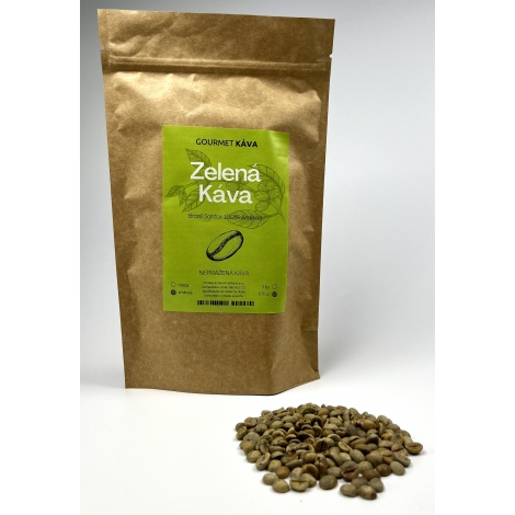 Zelená káva 100g, nepražená káva green coffee, znrková