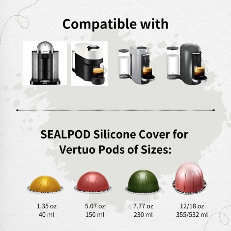 Sealpod replacement  cap for Nespresso® Vertuo stainless steel capsule