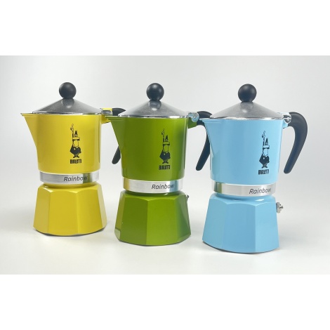 Bialetti Rainbow 3 modrá moka konvice