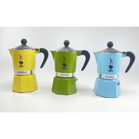 Bialetti Rainbow 3 green moka pot
