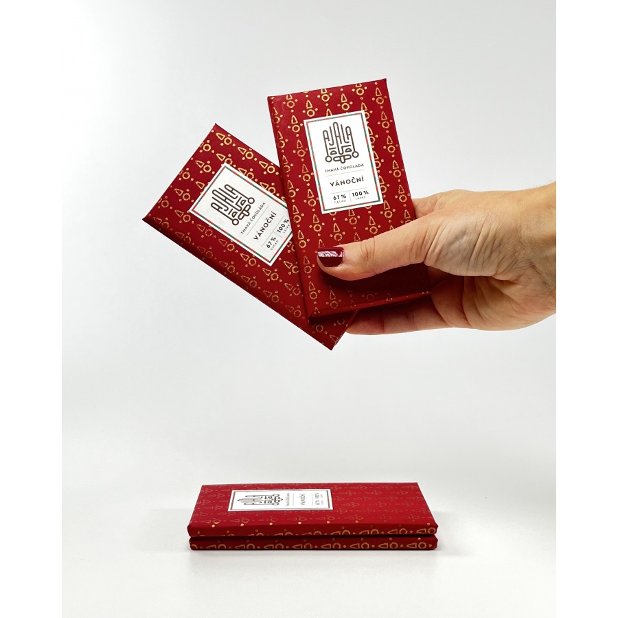 Čokoláda Ajala Vánoční 67%