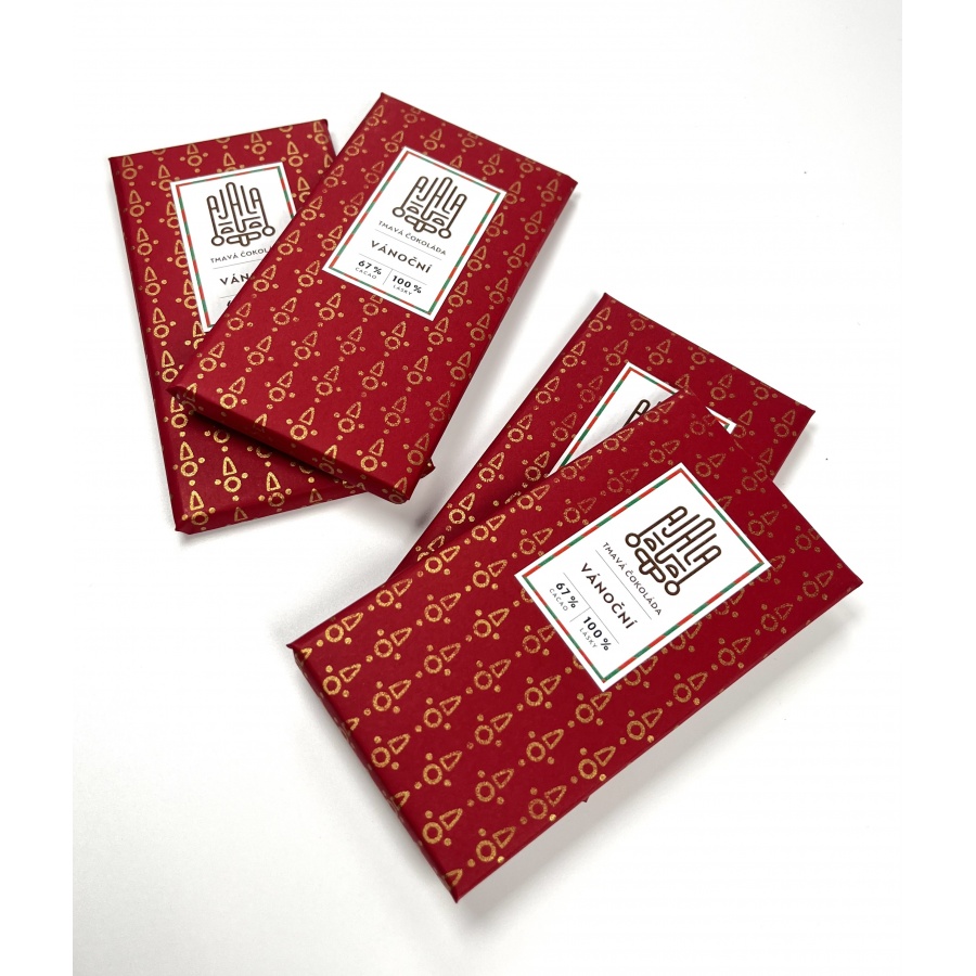 Čokoláda Ajala Vánoční 67%