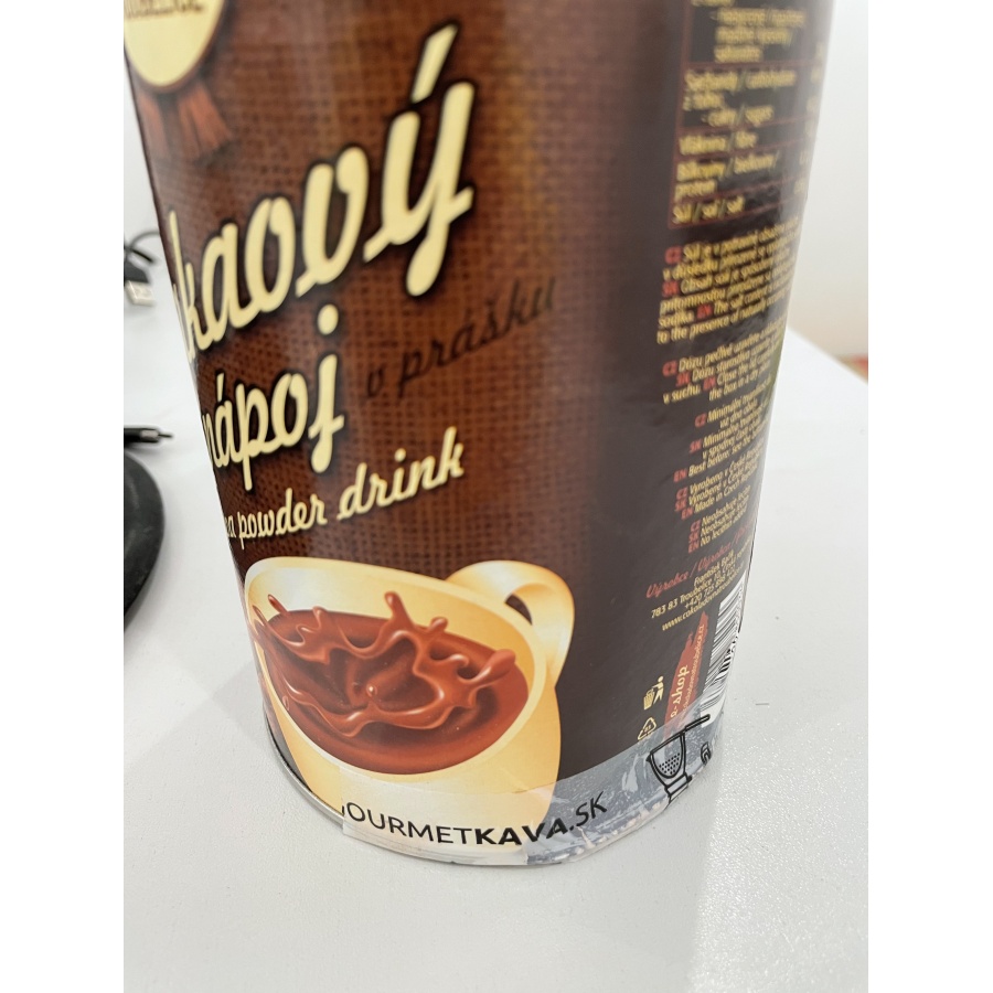Kakaový nápoj v prášku, dóza 500g, čokoládovna Troubelice - poškozený obal / SLEVA