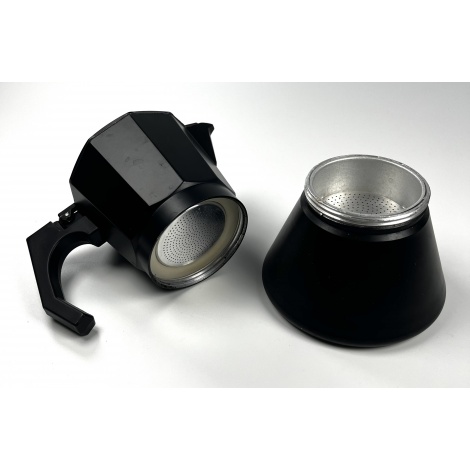 Kaffia Black Moka Pot 6 cups - USED / DISCOUNT