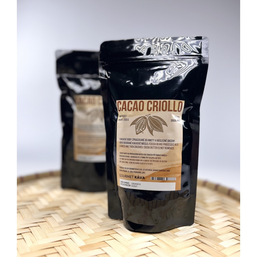 Ceremonial cocoa Criollo pieces 200g