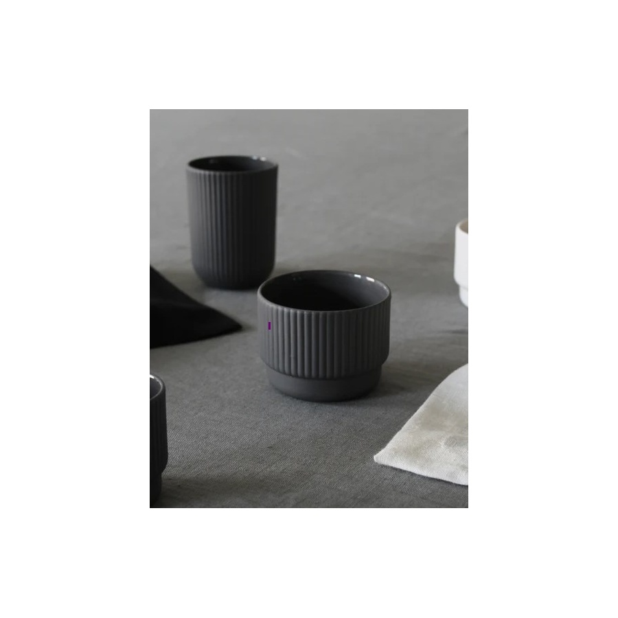 Kaffia Style Cappuccino Cup 230 ml - dark grey