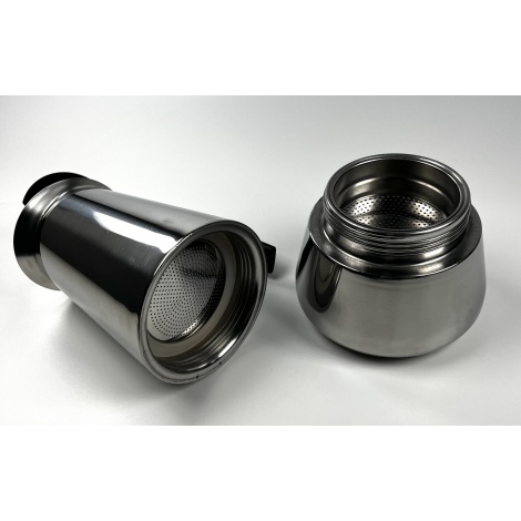 Moka pot Kaffia 9 cups stainless steel