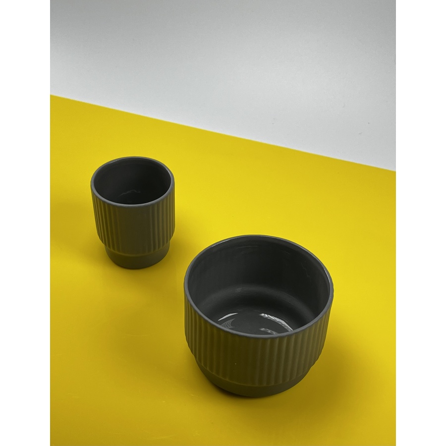 Kaffia Style Espresso Cup 80 ml - dark grey