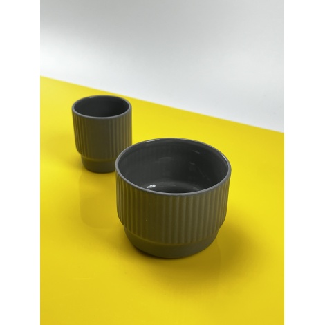 Kaffia Style Cappuccino Cup 230 ml - dark grey