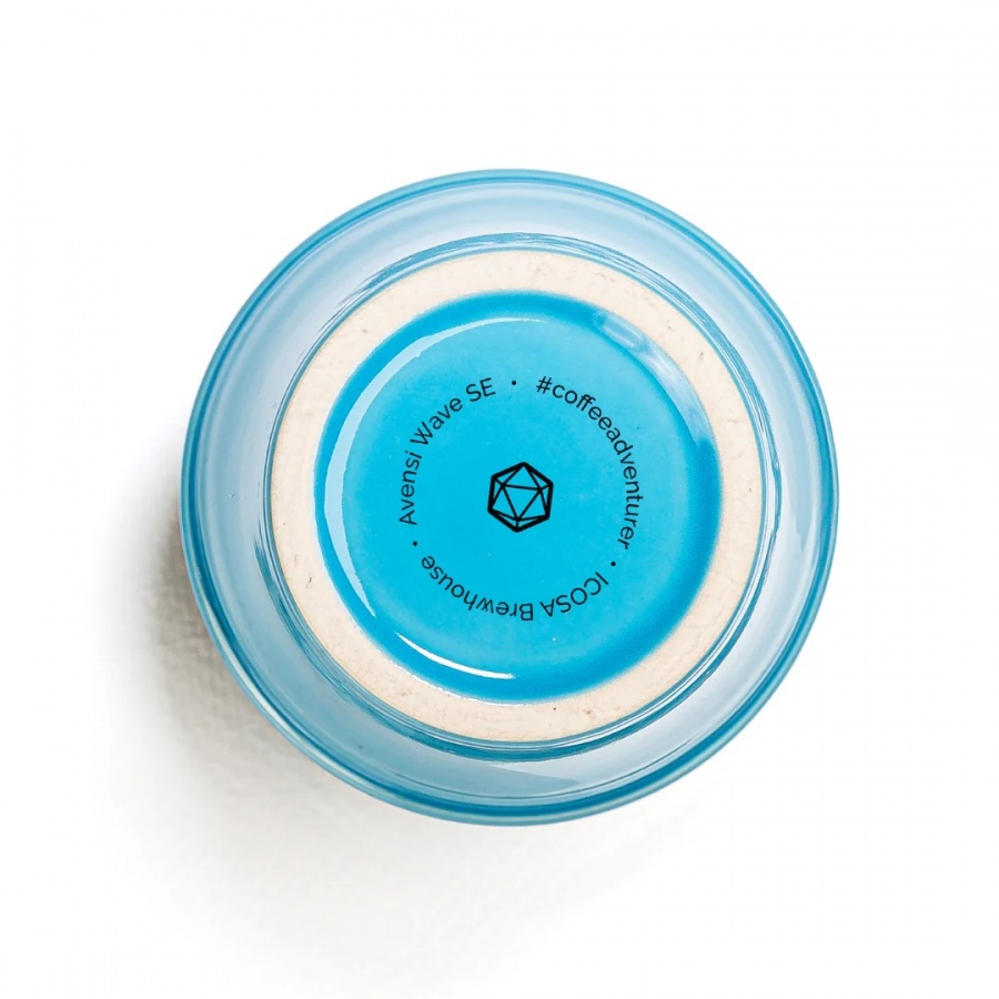 Icosa Avensi Wave Ceramic cup AERESSO Atlantis Blue 180 ml