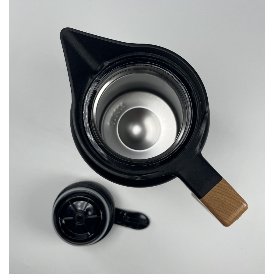 Termoska Kaffia  2 l s dřevěnou rukojetí - ČERNÁ