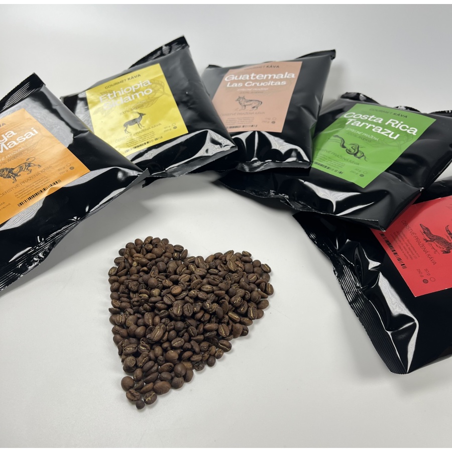 Brazílie Santos, STŘEDNĚ PRAŽENÁ, zrnková káva arabica