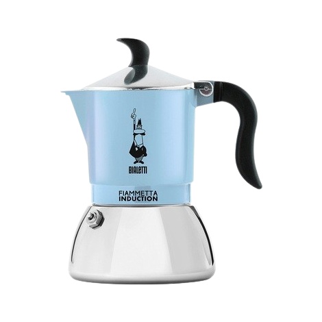 Bialetti Moka Induction Fiammetta - 2 cups light blue NEW