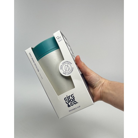 Kelímek Circular Cup (rcup) Chalk and Aquamarine 340 ml