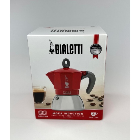Bialetti Moka Induction 4 cups red - USED/DISCOUNTED