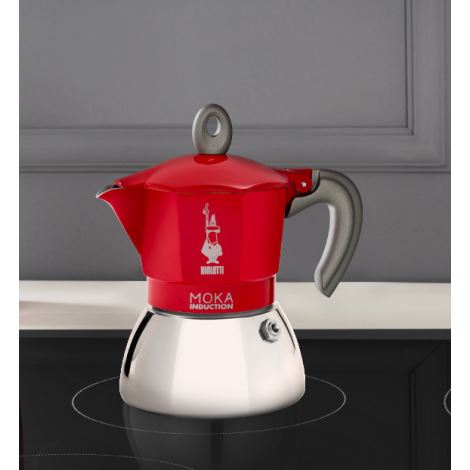 Bialetti Moka Induction 4 cups red - USED/DISCOUNTED