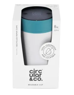 Circular Cup (rcup) Chalk and Aquamarine 227 ml 2