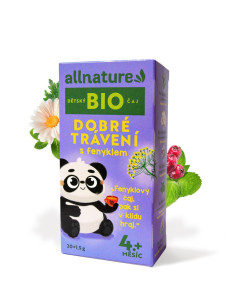 Allnature BIO Dětský čaj Dobré trávení s fenyklem 20x1,5 g