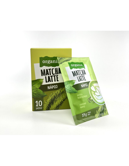Allnature Organis Matcha Latte 10 x 17 g