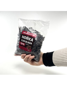 Allnature Hořká čokoláda 70% pecičky 500 g 2