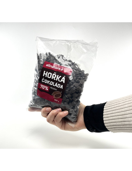 Allnature Dark Chocolate 70% Pecans 500 g
