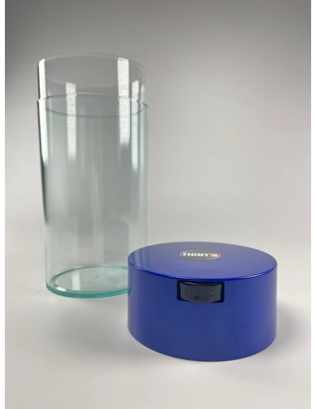 Vakuová dóza Tightvac 680g - průhledná + modrá