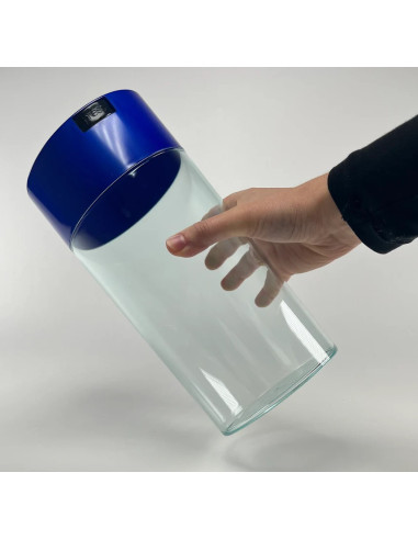 Tightvac vacuum can 680g - transparent + blue