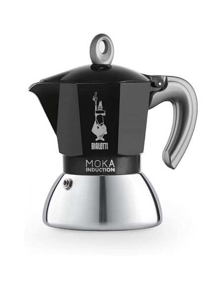 Bialetti Moka Induction 4 šálky černá - Kosmetická vada/SLEVA