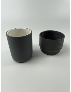 Cup Kaffia Style Tall 200 ml- dark grey 2