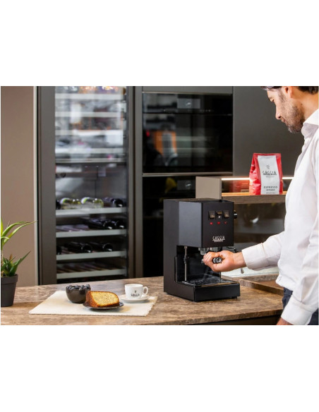 GAGGIA Classic EVO E24 Lever-Style Espresso Machine, Black
